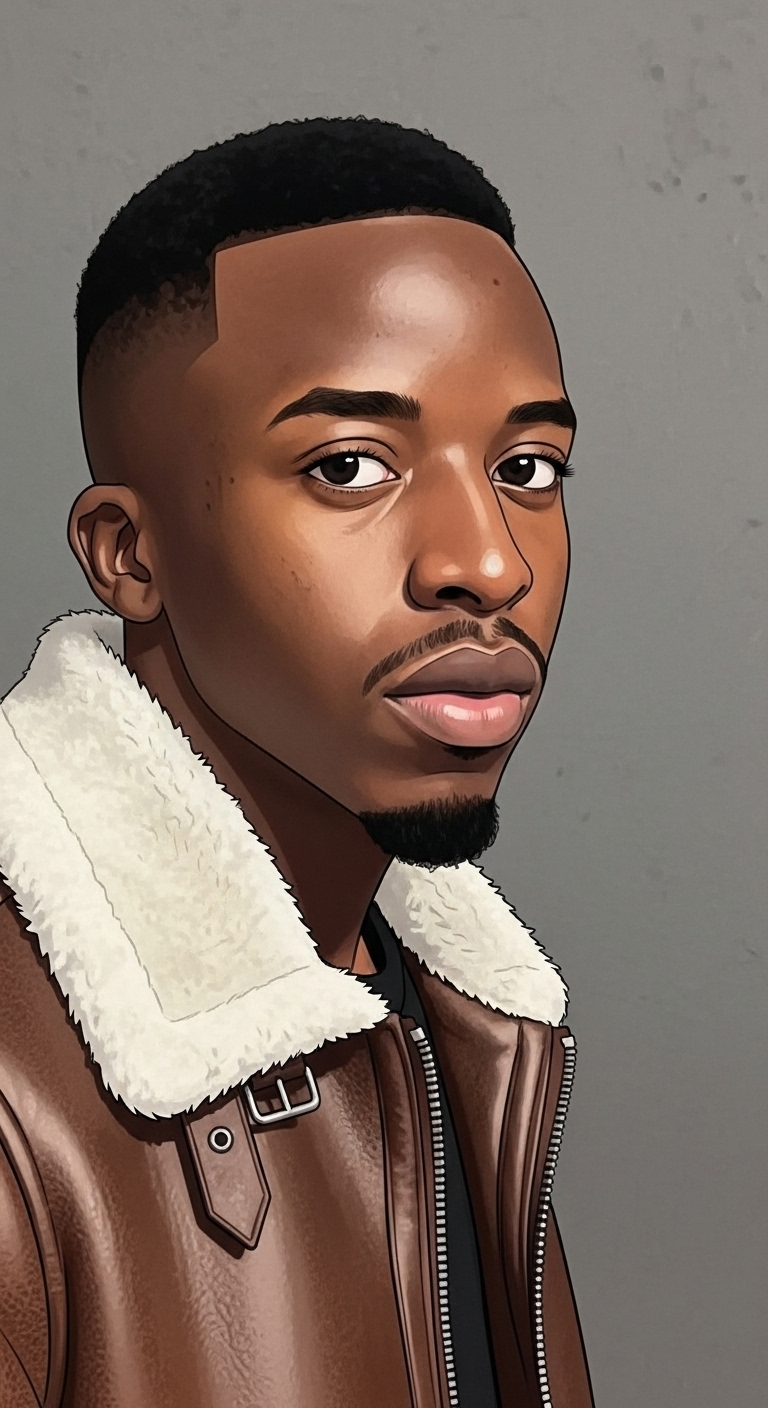 Illustrated portrait of Sifiso Ngwenya.